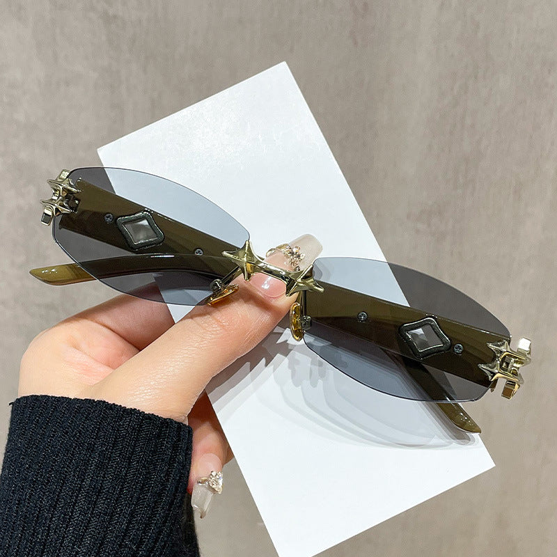 Star-Shaped Frameless UV Protection Sunglasses