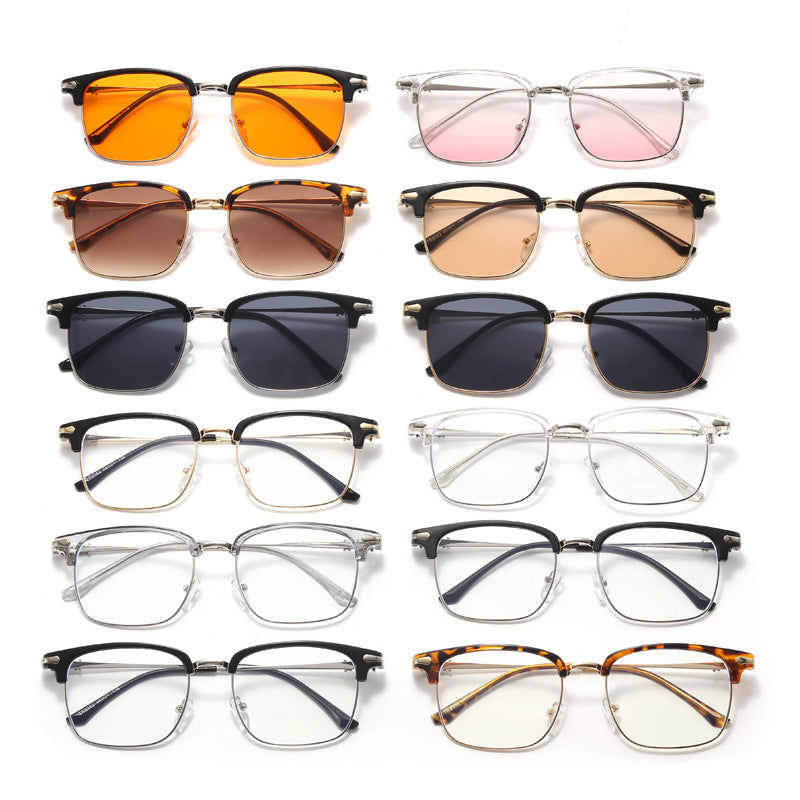 Retro Metal Eyeglasses Frame
